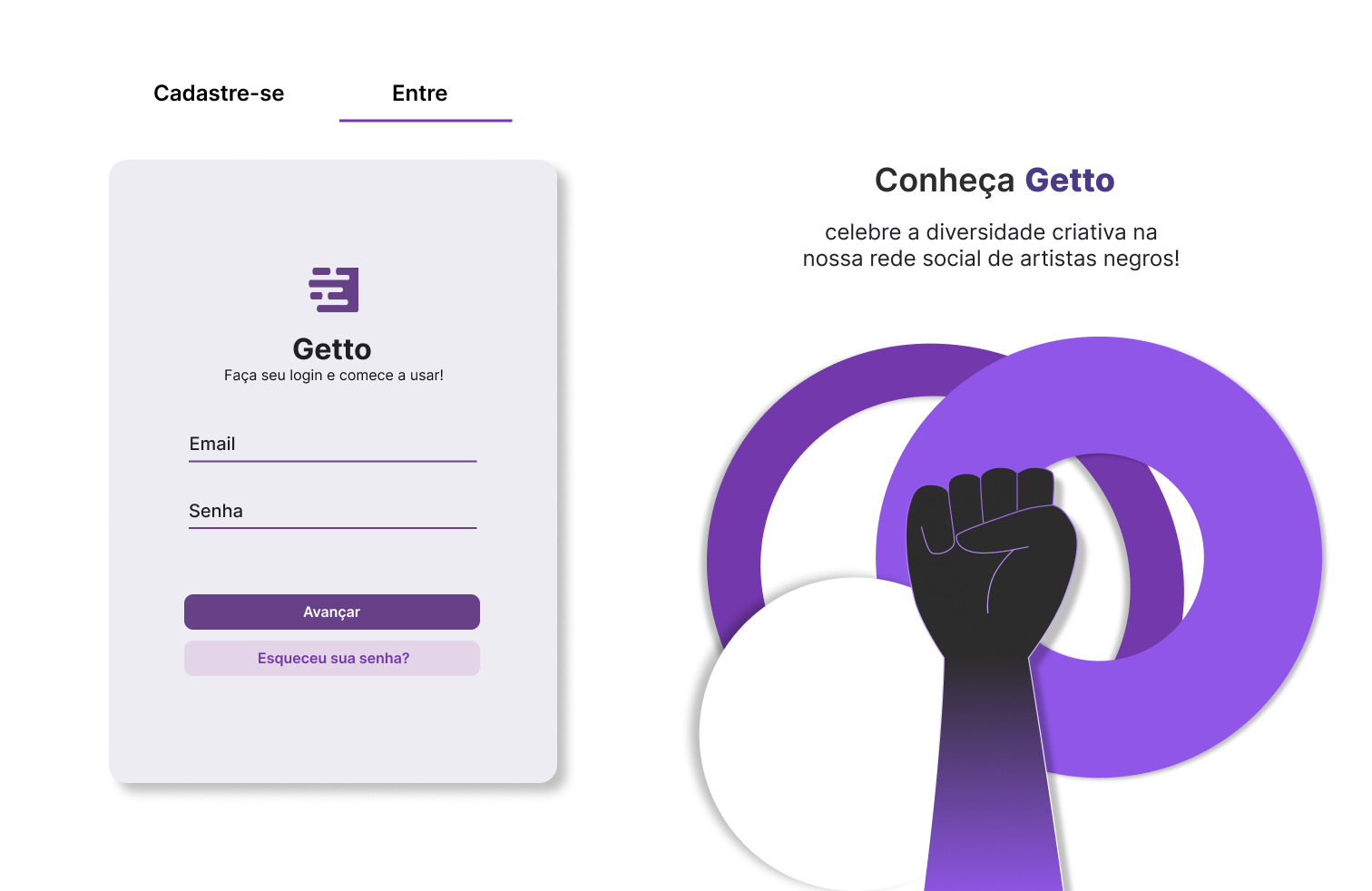 imagem da tela login do projeto Game Review